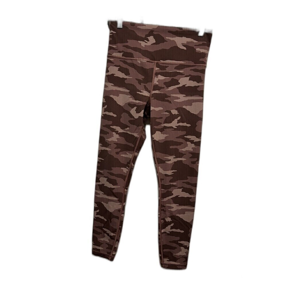 Athleta Womens S Elation Camo 7/8 Tight Leggings Lux Pink High Waisted‎ Workout
